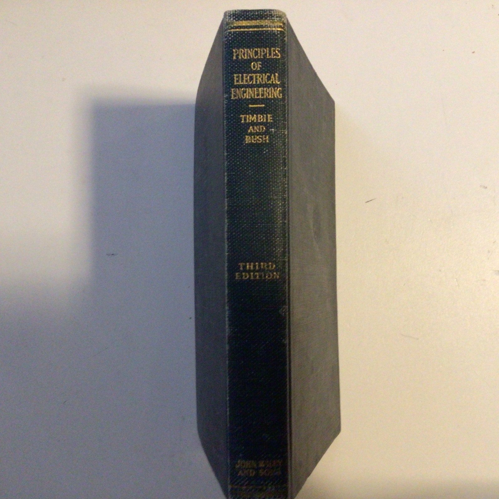 PRINCIPLES OF ELECTRICAL ENGINEERING – TImbie and Bush – Third Edition 1947