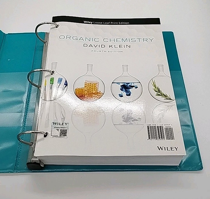 Organic Chemistry David Klein 4th Ed Loose-Leaf Textbook