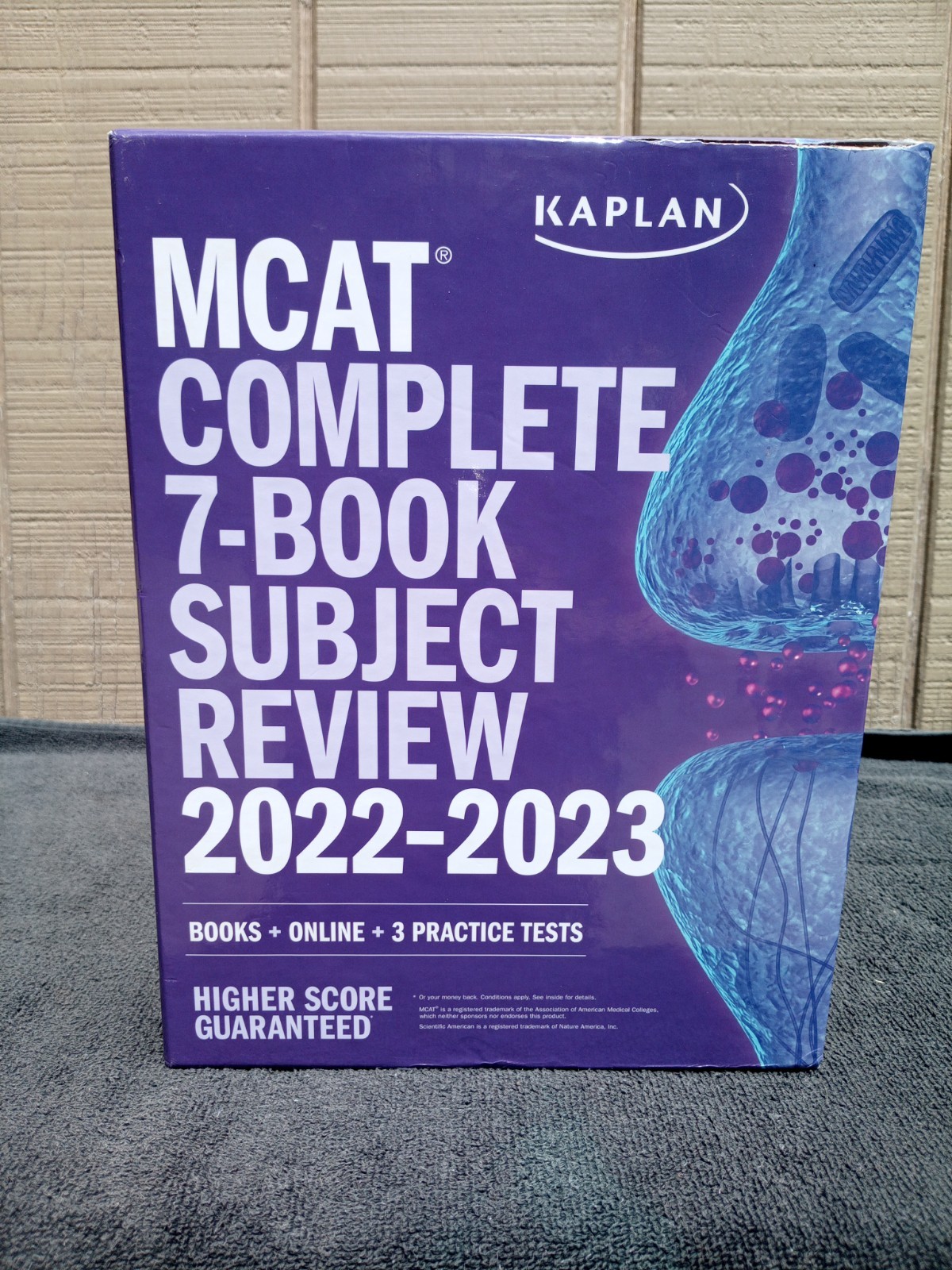 MCAT Complete 7-Book Subject Review 2022-2023 Box Set w/Quicksheets VG Clean