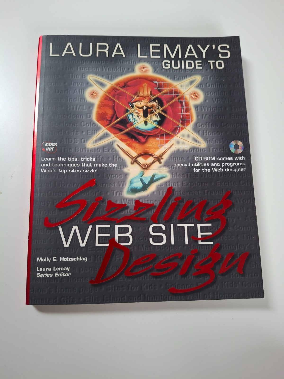 LAURA LEMAY’S GUIDE TO SIZZLING WEB SITE DESIGN – 1997 Paperback + CD-Rom