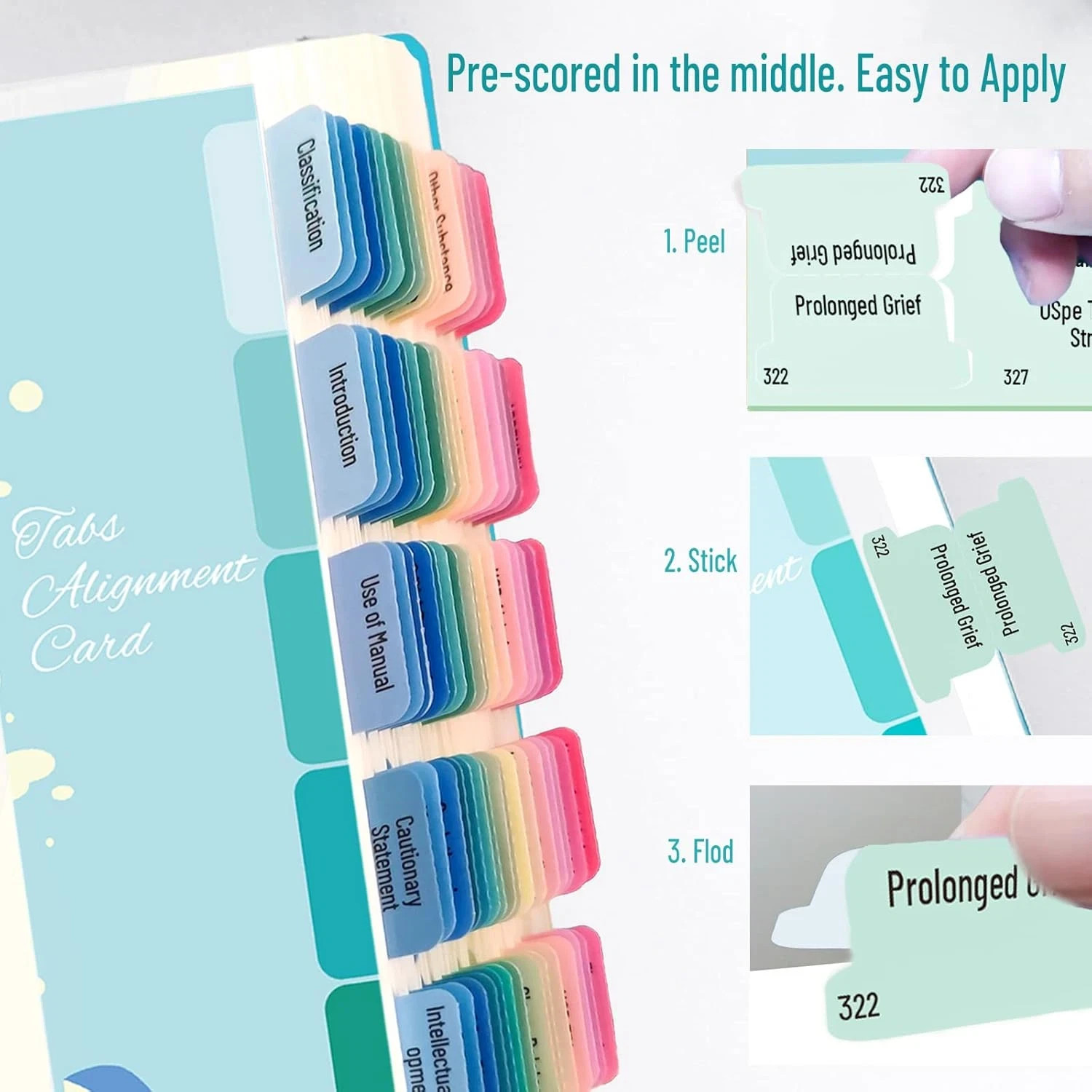 DSM-5-TR Index Tabs: 112 Laminated Color-Coded Tabs with Alignment Guide
