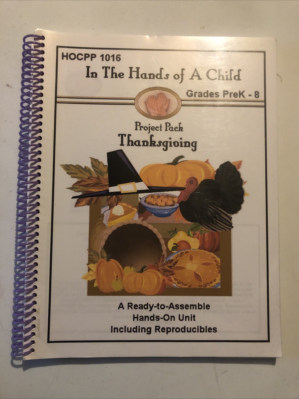 In The Hands Of A Child Project Pack THANKSGIVING Unit Study Homeschool HOCPP