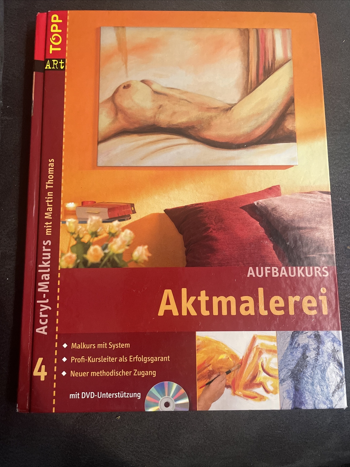 Hardcover Art Textbook Aktmalerei. Acryl-Malkurs 04. Aufbaukurs mit With DVD