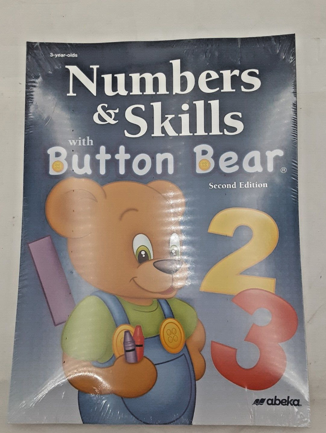 Abeka Numbers & Skills with Button Bear 2nd Ed, Unbound, (3 year old) New 168297