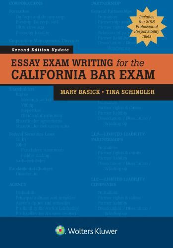 Bar Review Ser: Essay Exam Writing for the California Bar Exam