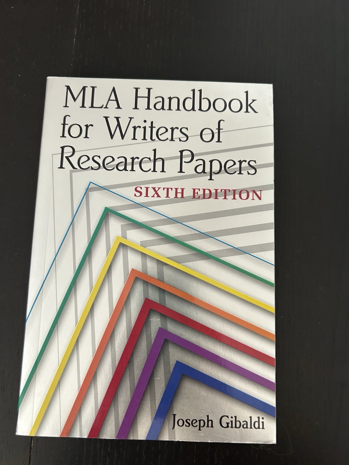 MLA Handbook for Writers of Research Papers by Joseph Gibaldi