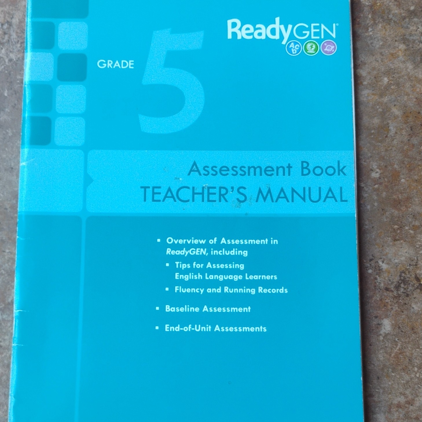 Pearson ReadyGEN Grade 5 Assessment Book Teacher’s Manual Paperback