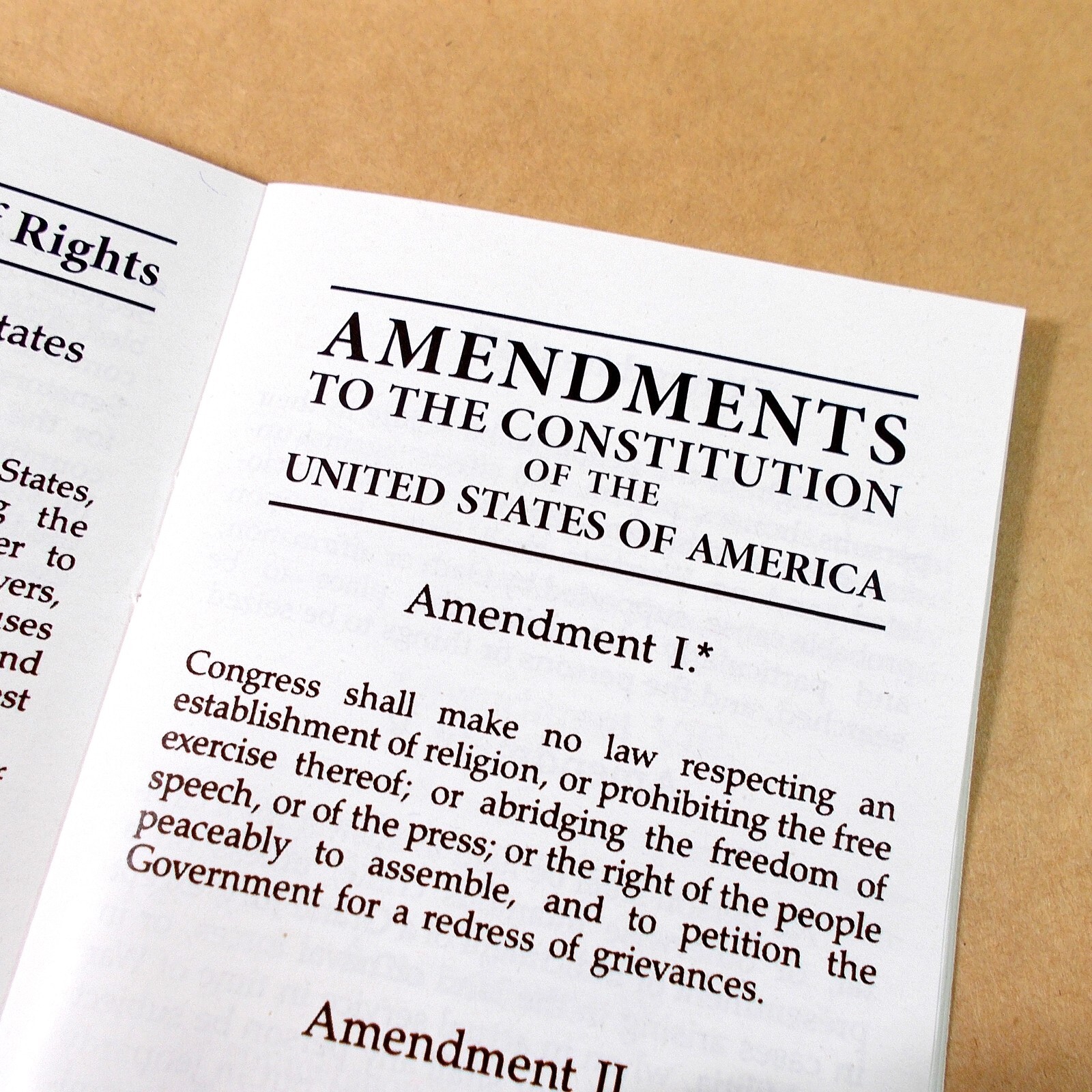 5 COPIES! U.S. Pocket Constitution, Declaration of Independence, Bill of Rights